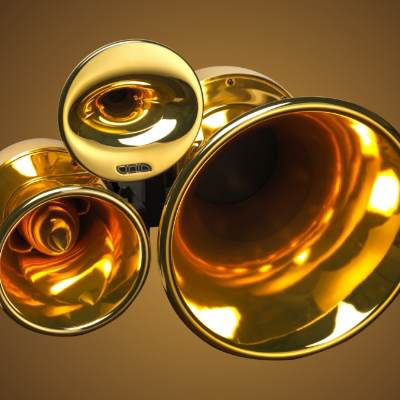 Chrome Metallic Speakers Void Acoustics